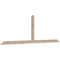 Ekena Millwork Portland Smooth Timber Gable Bracket, Douglas Fir, 96"W x 32"H x 1 1/2"D x 3 1/2"F, 8/12 Pitch GBW096X32X0204POR00SDF - alternate 4